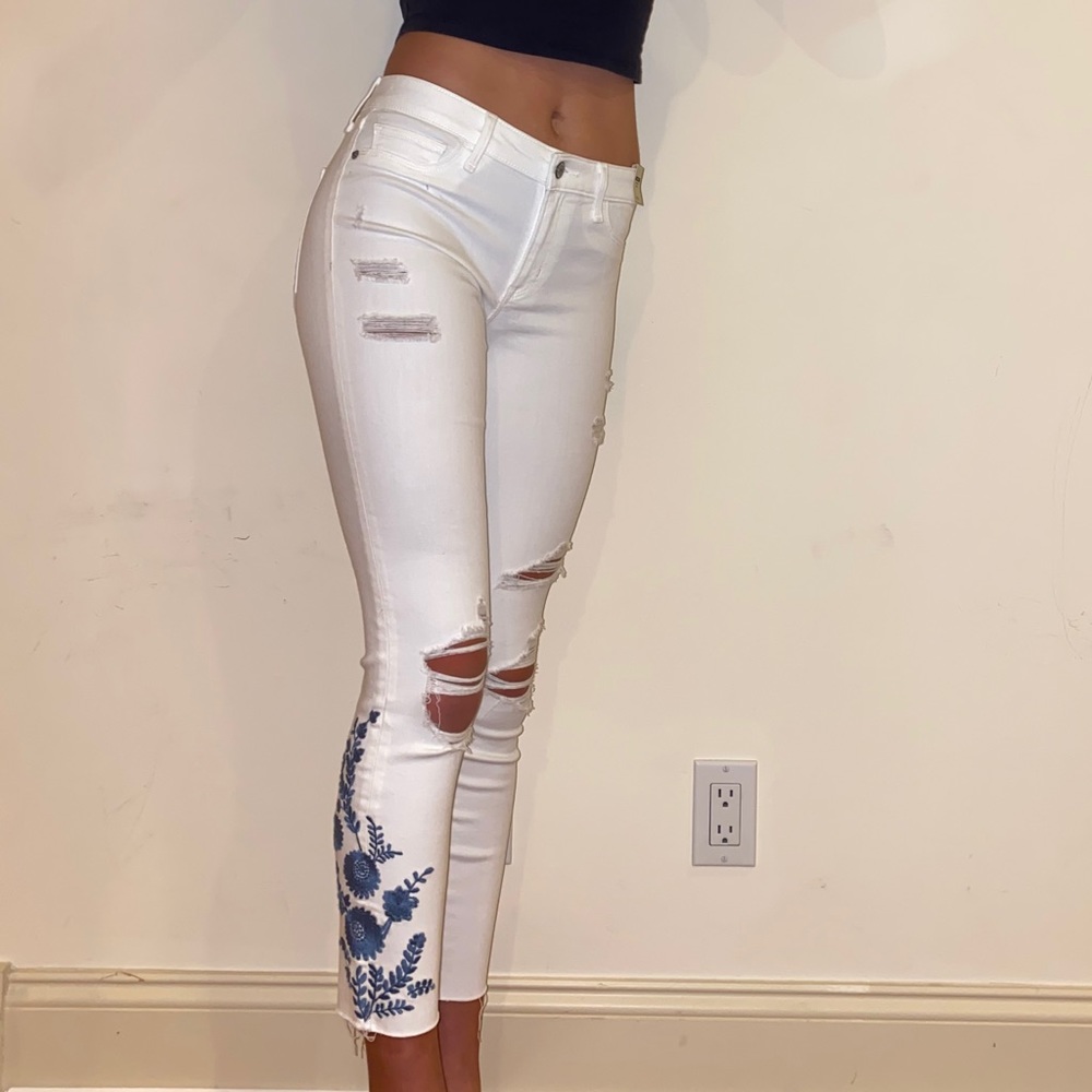 White Jeans Abercrombie & Fitch